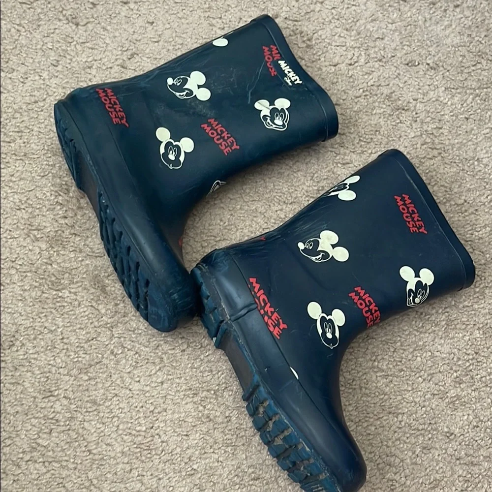 Zara Mickey Mouse Kids Rain Boots